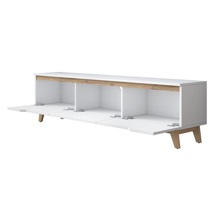 Hanah Home Soporte de TV D1 - 2472 Blanco y Nogal